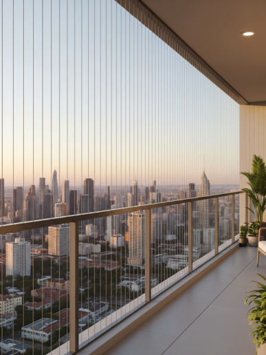 Invisible Grill for Balcony